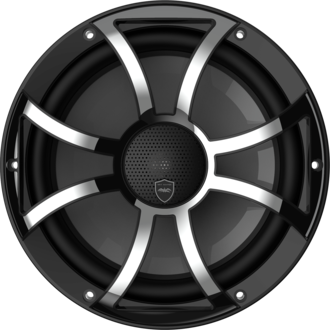 Wet Sounds WET SOUNDS REVO CX-10 XS-B-SS BLACK  XS/ STAINLESS OVERLAY GRILL 10" COAXIAL SPEAKERS