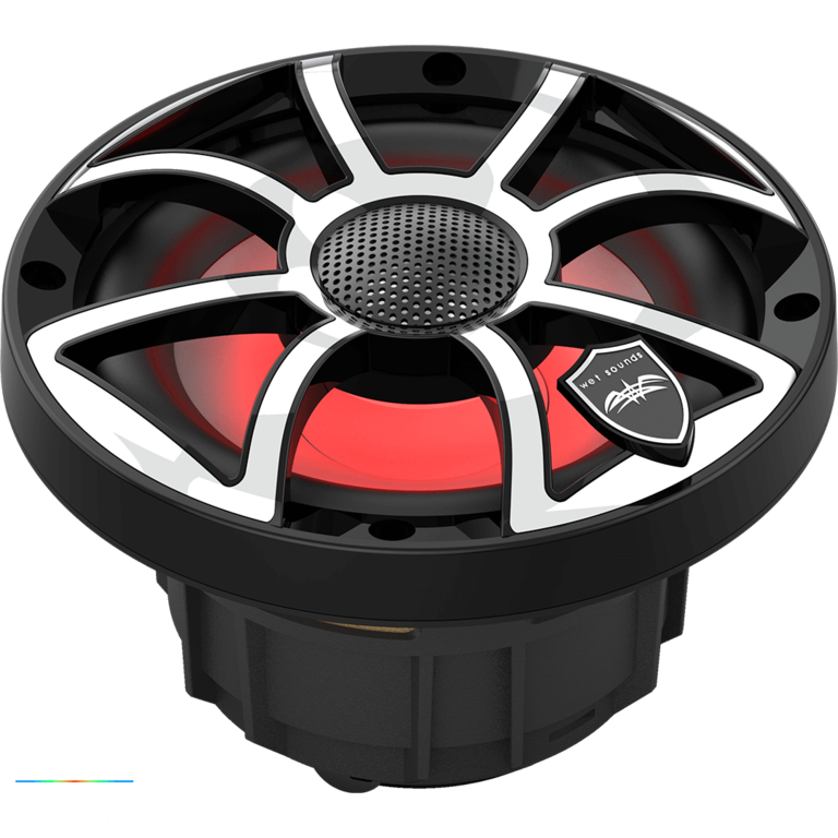 Wet Sounds WET SOUNDS REVO 6-XS-B-SS 6.5" marine coaxial speakers with black/stainless XS-style grill