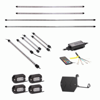 Metra METRA JP-RGBKT-1 18-up Jeep Wrangler JL models, 20-up Jeep Gladiator JT complete plug-n-play RGB lighting kit