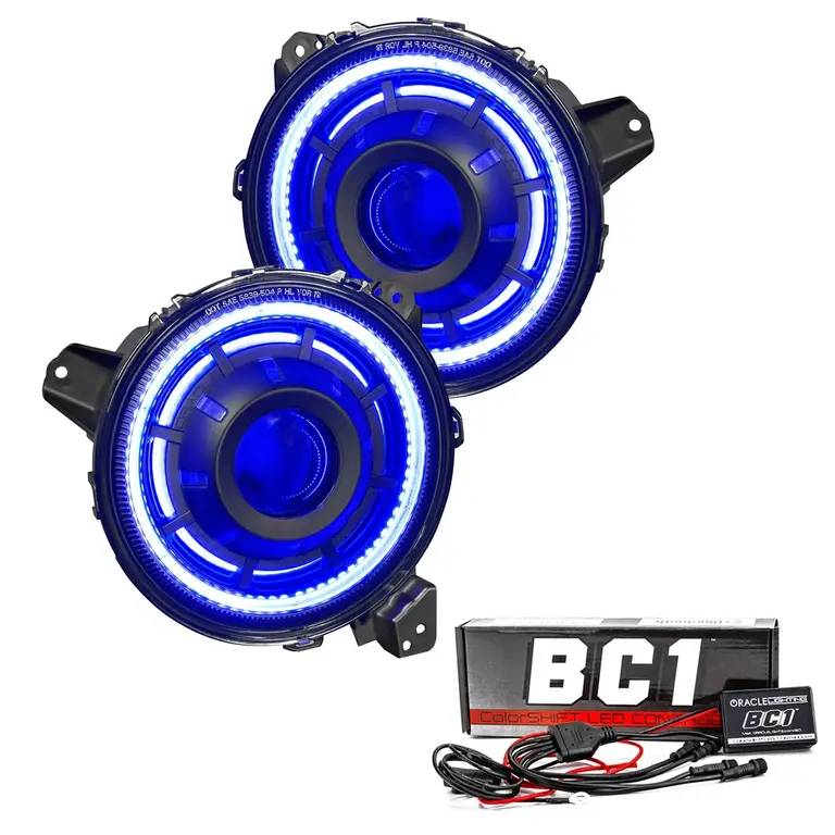 Oracle Lighting Oracle 5839-335 Oculus Bi-LED Colorshift headlights with BC1 controller for 18-24 Jeep Wrangler JL/ 20-24 Gladiator JT