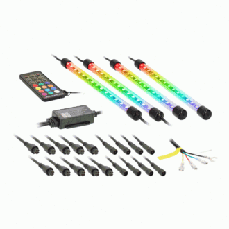 Metra Heise HE-CHASE-INT chasing led interior kit w/ 4 piece 9" tubes and controller