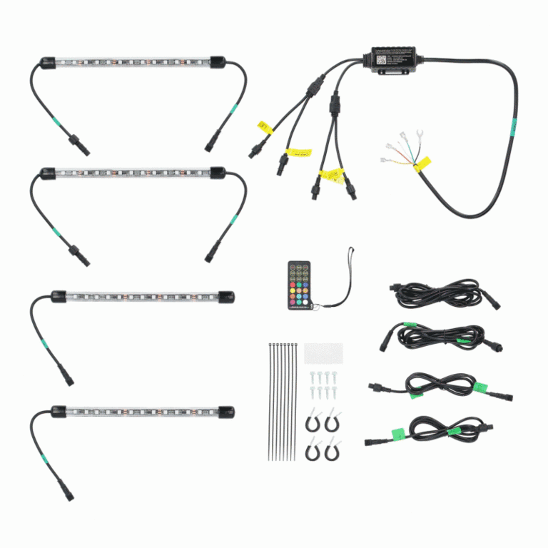 Metra Heise HE-CHASE-INT chasing led interior kit w/ 4 piece 9" tubes and controller