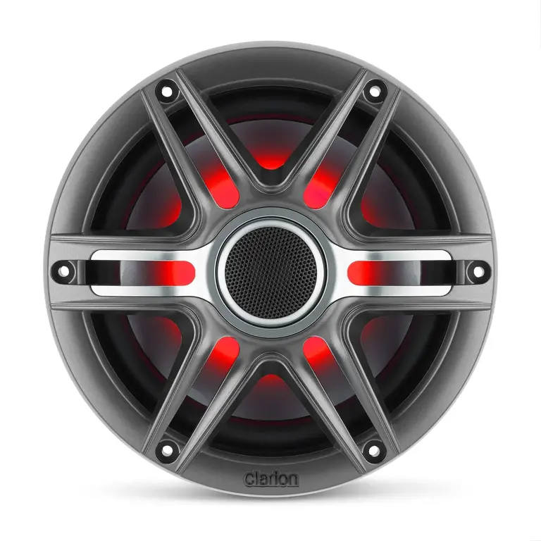Clarion Clarion CMSP-771RGB-SWG 7.7" Premium Marine Coaxial Speaker with RGB illumination includes 2 sets of grilles