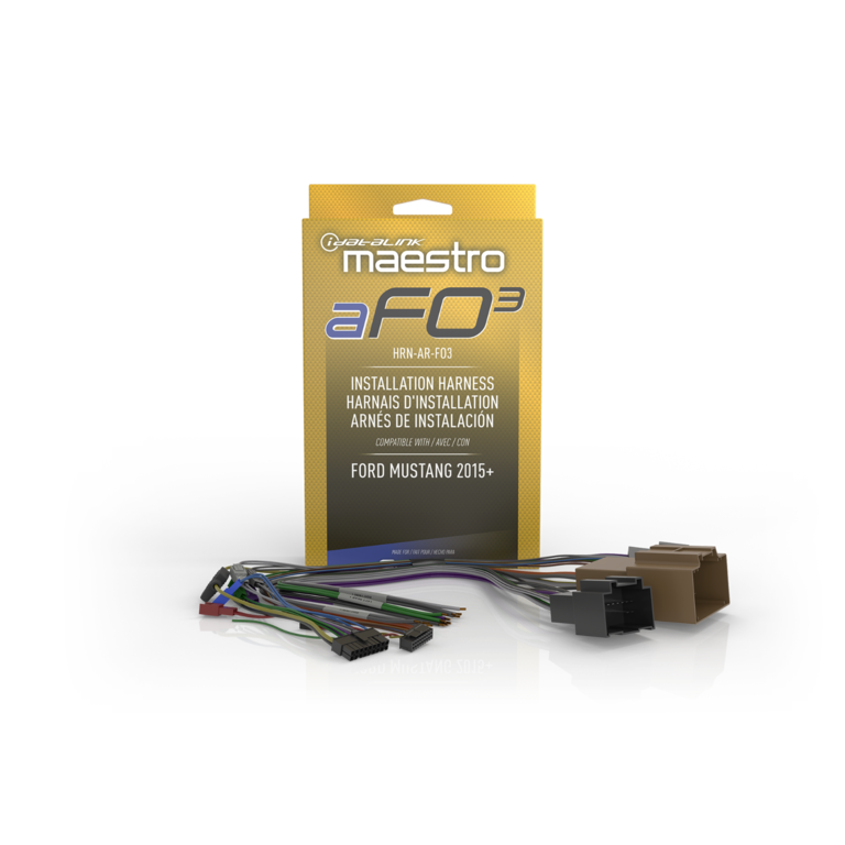 Idatalink HRN-AR-FO3 T-harness for installing Rockford DSR1 into select 15-up Ford Mustang