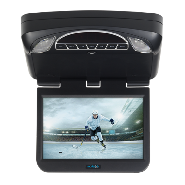 Movies To Go MTG10UHD-BUNDLE 10.1" overhead w/built-in dvd player and hdmi input includes 2 wireless headphones