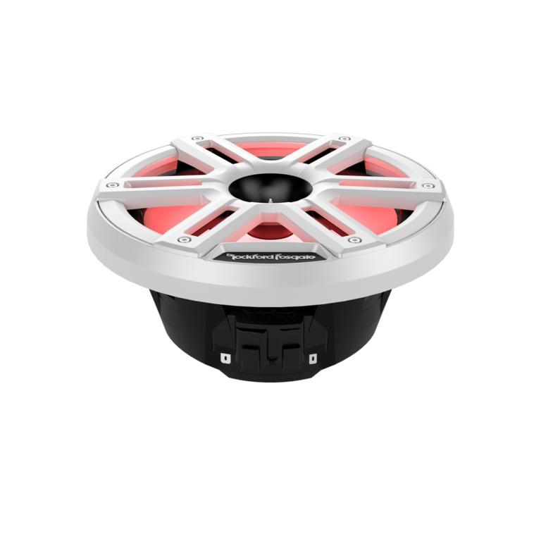 Rockford Fosgate Rockford Fosgate M2-8H White grille 8" Color Optix marine 2-way coaxial with horn tweeter