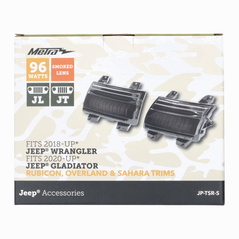 Metra METRA JP-TSR-S smoked turn signal light Jeep Wrangler JL / Gladiator JT