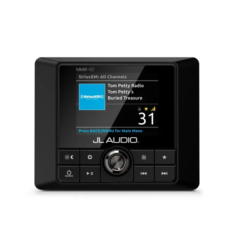 JL Audio JL Audio MMR-40 Wired, Full-Function NMEA 2000 Network Controller with Full-Color LCD Display for use with MediaMaster