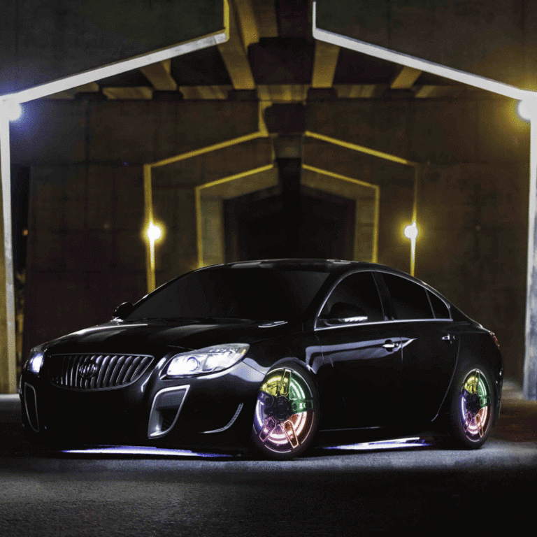 Heise HE-CHASE-W155 15.5" chasing rgb led wheel kit