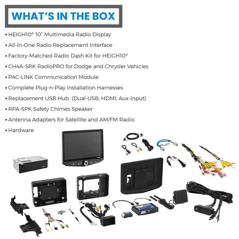 Stinger Stinger 15-23 Dodge Challenger/Charger/Chrysler 300 HEIGH10 fully integrated radio package includes UN180/SRK-CHR15H