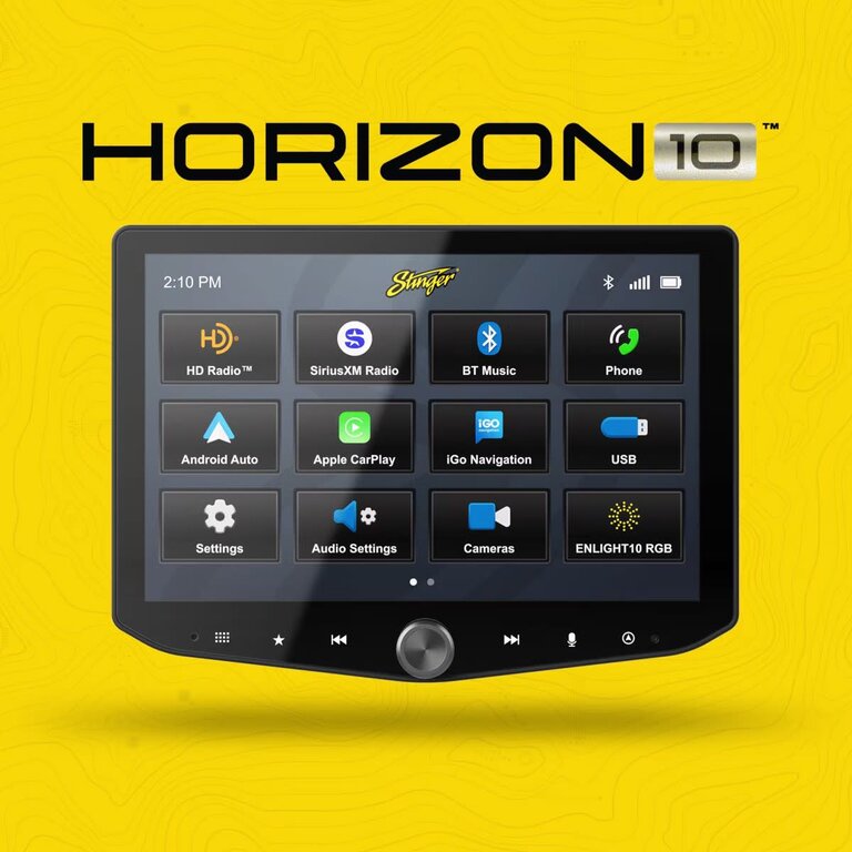 Stinger Stinger IX210 Horizon 10.1" floating wireless Apple Carplay/Android Auto multimedia receiver
