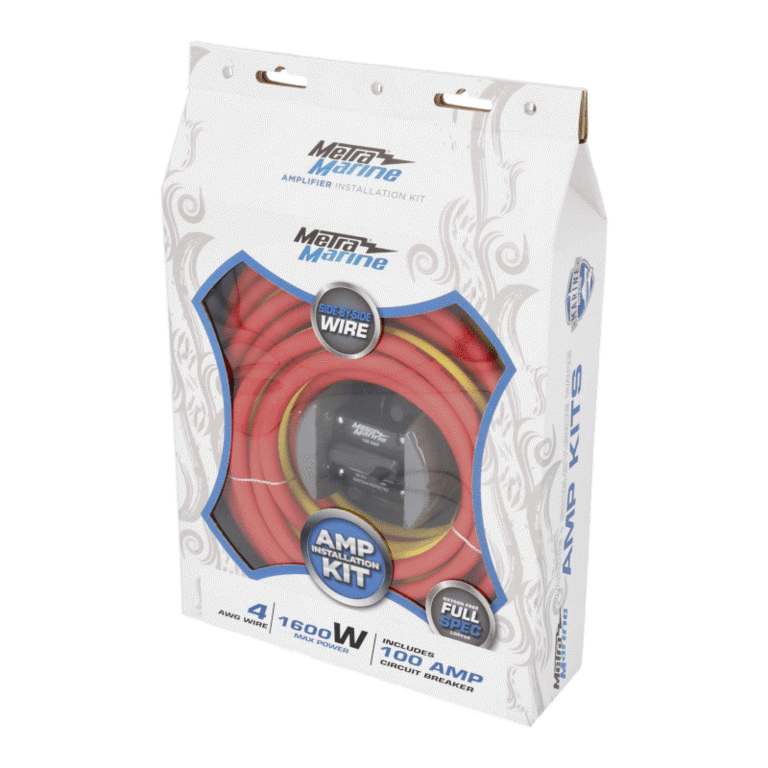 Metra METRA ML-AK4-20 4 AWG Marine Amp Kit - 20ft. w/ Circuit Breaker
