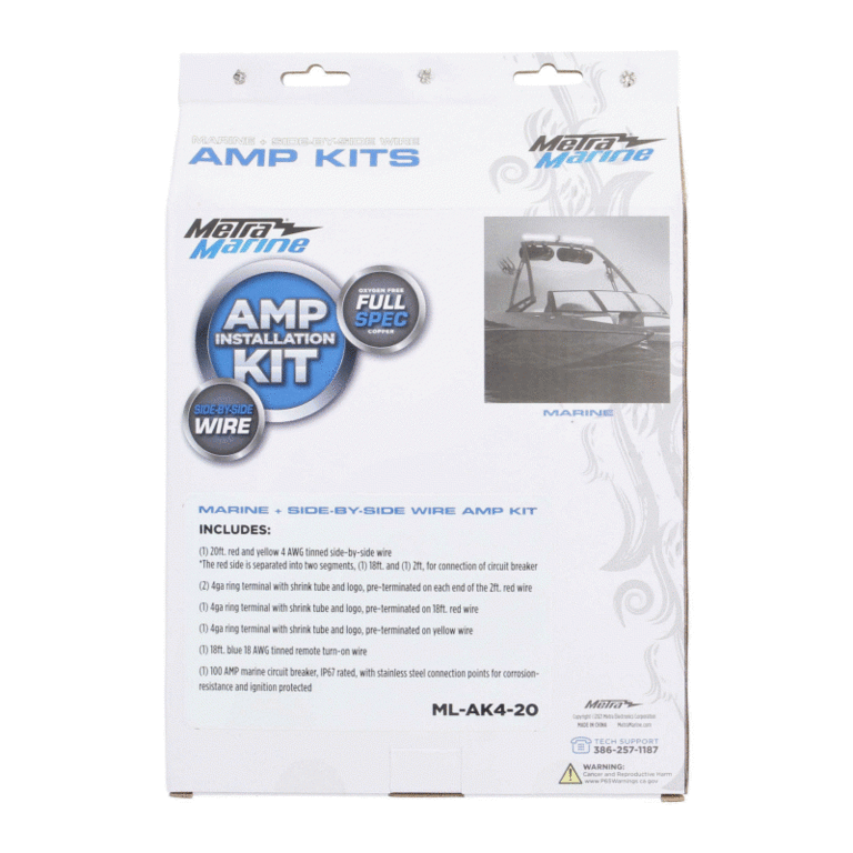 Metra METRA ML-AK4-20 4 AWG Marine Amp Kit - 20ft. w/ Circuit Breaker