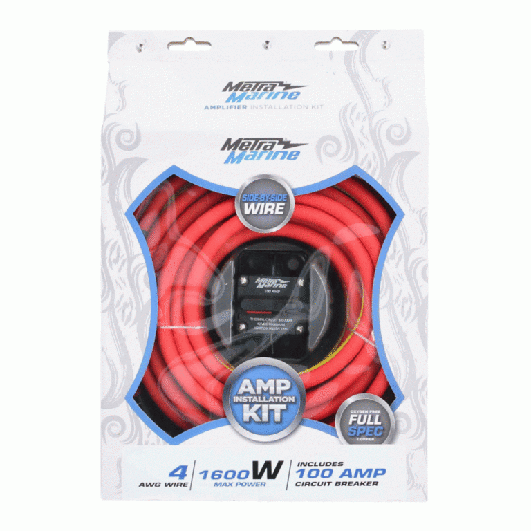 Metra METRA ML-AK4-20 4 AWG Marine Amp Kit - 20ft. w/ Circuit Breaker