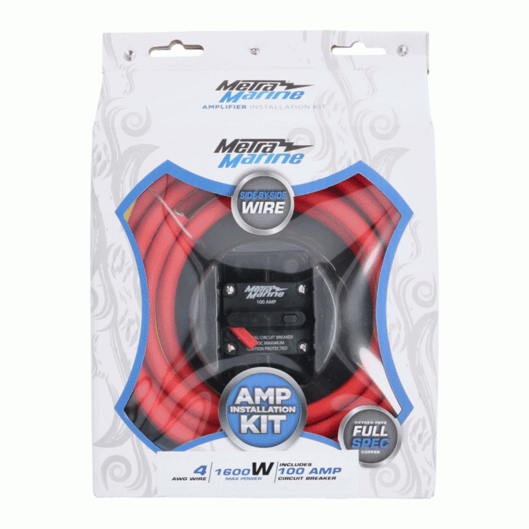 Metra METRA ML-AK4-10 4 AWG Marine Amp Kit - 10ft. w/ Circuit Breaker