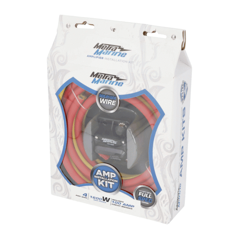 Metra METRA ML-AK4-10 4 AWG Marine Amp Kit - 10ft. w/ Circuit Breaker
