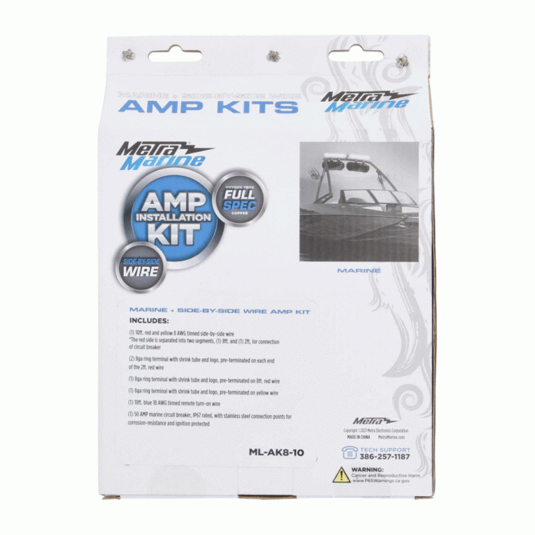 Metra METRA ML-AK8-10 8 AWG Marine Amp Kit - 10ft. w/ Circuit Breaker
