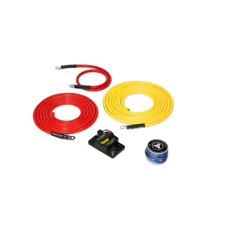 JL Audio JL Audio XMD-PCS50A-1-L10 Premium 6 AWG 12V Power Marine Connection Kit, Single Amplifier, 10ft