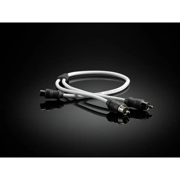 JL Audio JL Audio XMD-WHTAICY-1F2M Marine Y-Adaptor, 1 Female Jack, 2 Male Plugs