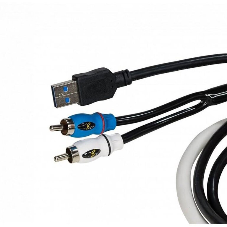 Stinger Stinger SMRAUXUSB3 marine powersports USB/3.5mm aux input flush mount extension