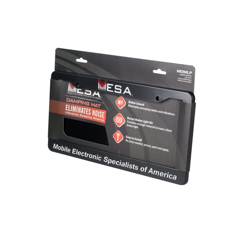MESA MESA MDMLP sound damping mat license plate kit