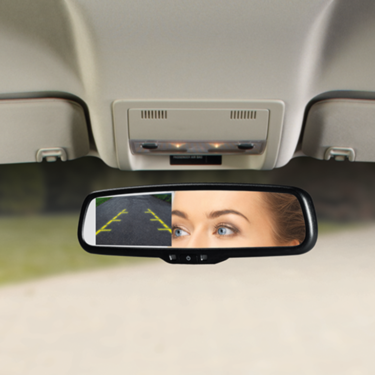 Audiovox RVM200 replacement rear-view mirror with 4.3” high brightness monitor