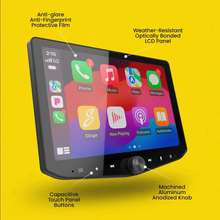 Stinger Stinger 18-23 Jeep Wrangler JL/ Gladiator JT  10" HORIZON10 fully integrated radio package includes IX210/SRK-JW18HX