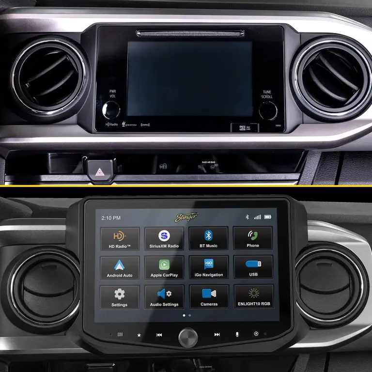 Stinger Stinger 16-23 Toyota Tacoma 10" HORIZON10 fully integrated radio package includes IX210/SR-TAC16HX