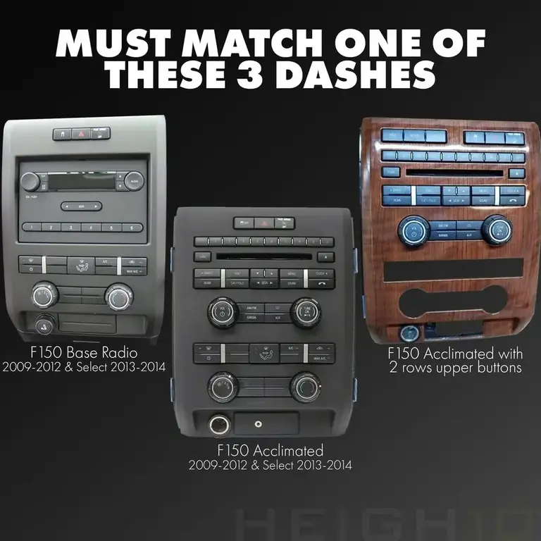 Stinger Stinger 09-14 Ford F-150 Heigh10 fully integrated radio package includes UN1810/SR-F15009H