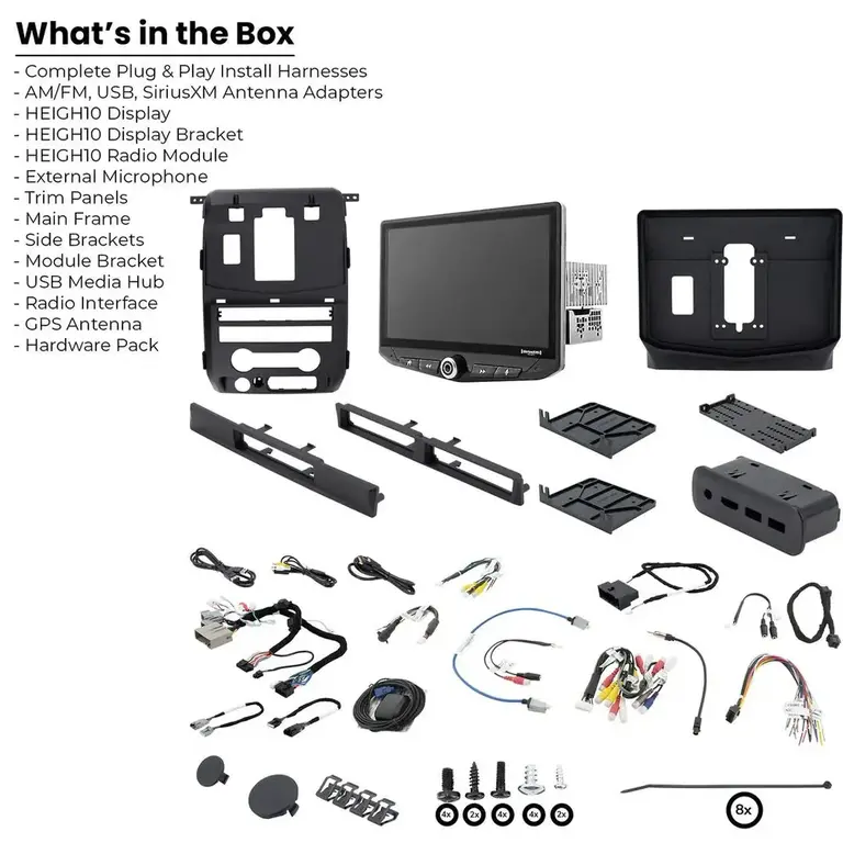 Stinger Stinger 09-14 Ford F-150 Heigh10 fully integrated radio package includes UN1810/SR-F15009H
