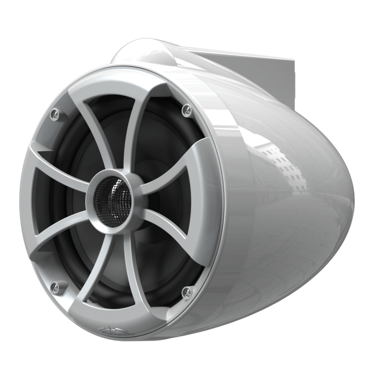 Wet Sounds WET SOUNDS ICON 8 W-FC SA V2 Icon 8 tower enclosures white with fixed silver aluminum clamp