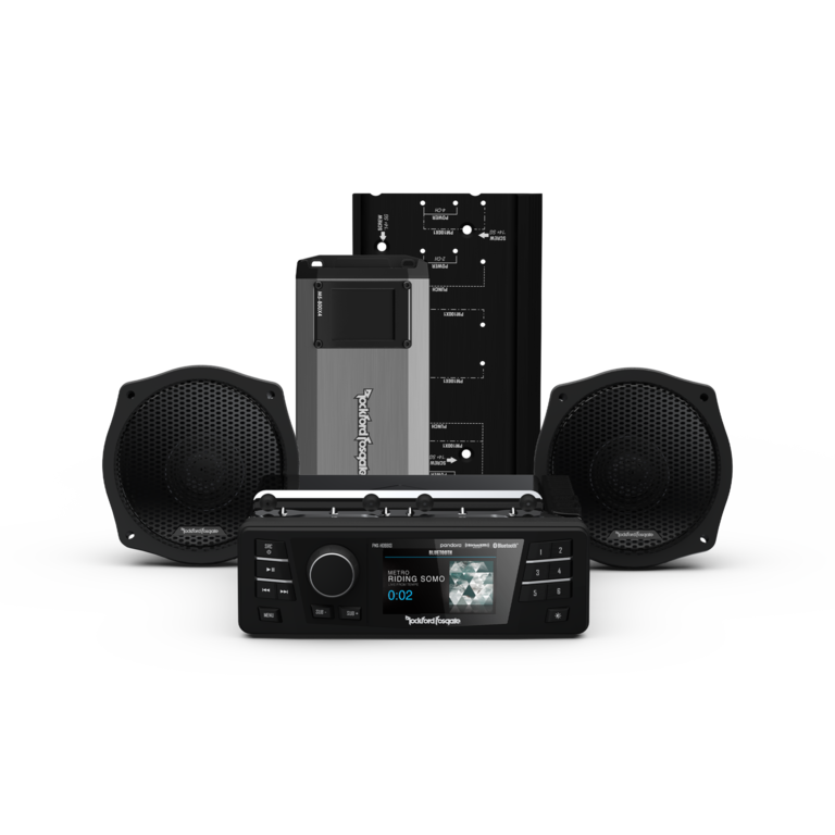 Rockford Fosgate Rockford Fosgate HD9813SG-PMX-STG2 complete audio kit for select 98- 13 Street Glide motorcycles