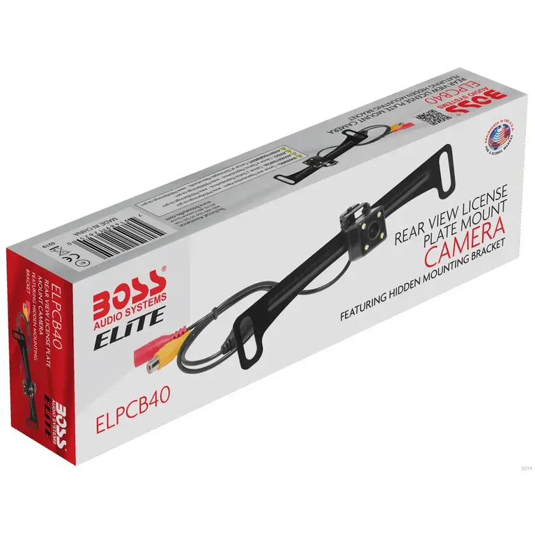 Boss Elite Boss Elite ELPC40B Rear View License plate mount camera
