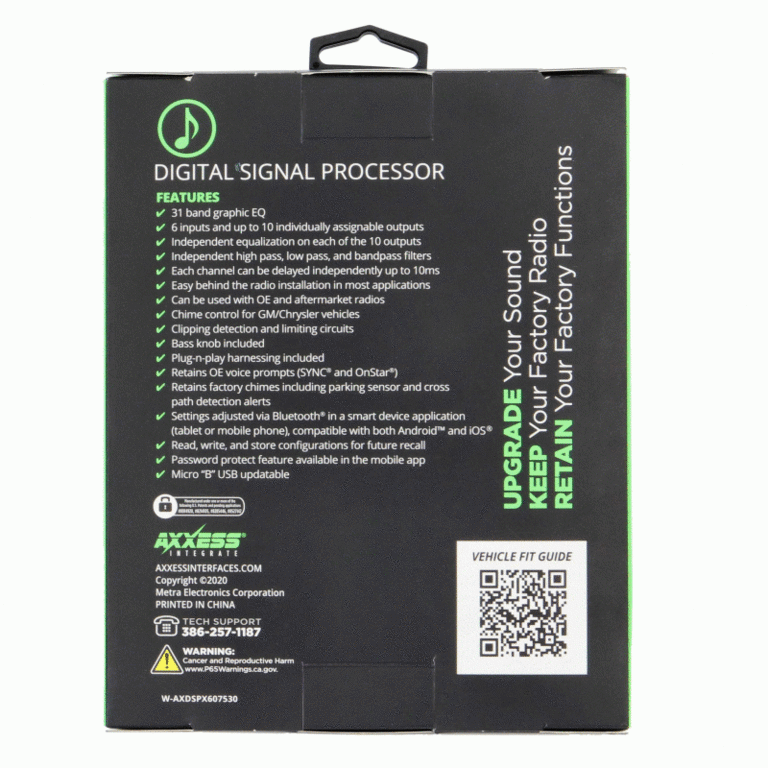 METRA AXDSPX-GM33 AXXESS DSP interface for select GM vehicles 22-24