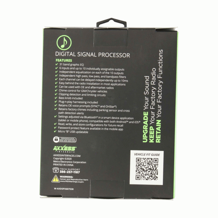 METRA AXDSPX-GM31 AXXESS DSP Package with AXDSP-X and T-harness GM 19-up