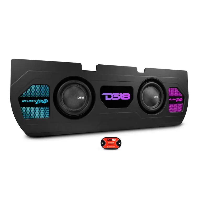 DS18 DS18 EXCL-TUNDRABASS1LD 22-up Toyota Tundra Crew Max custom-fit dual 10" loaded subwoofer enclosure