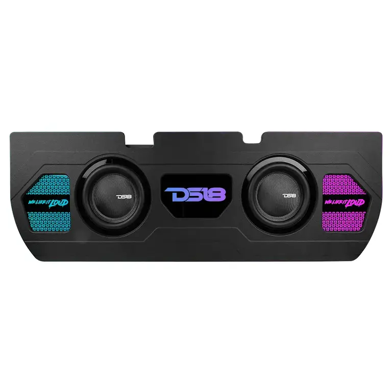 DS18 DS18 EXCL-TUNDRABASS1LD 22-up Toyota Tundra Crew Max custom-fit dual 10" loaded subwoofer enclosure