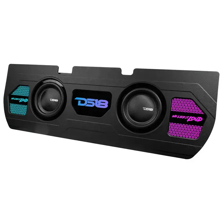 DS18 DS18 EXCL-TUNDRABASS1LD 22-up Toyota Tundra Crew Max custom-fit dual 10" loaded subwoofer enclosure