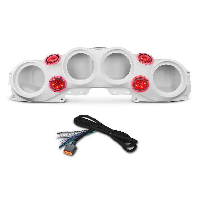 DS18 DS18 JL-SBAR/WH.HT White overhead Bar System for JL/JLU,JT Jeeps (4X8" Speakers not included 4X Tweeters PRO-TW4L included)
