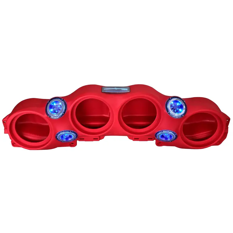 DS18 DS18 JL-SBAR/RD.HT Red overhead Bar System for JL/JLU,JT Jeeps (4X8" Speakers not included 4X Tweeters PRO-TW4L included)