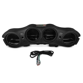 DS18 DS18 JL24-SBAR/BK Black overhead sound bar for Jeep JL/JLU/JT fits 4 x 8" speakers with harness