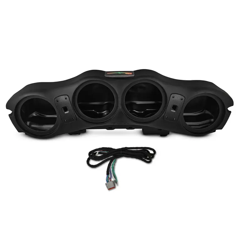 DS18 DS18 JL24-SBAR/BK Black overhead sound bar for Jeep JL/JLU/JT fits 4 x 8" speakers with harness