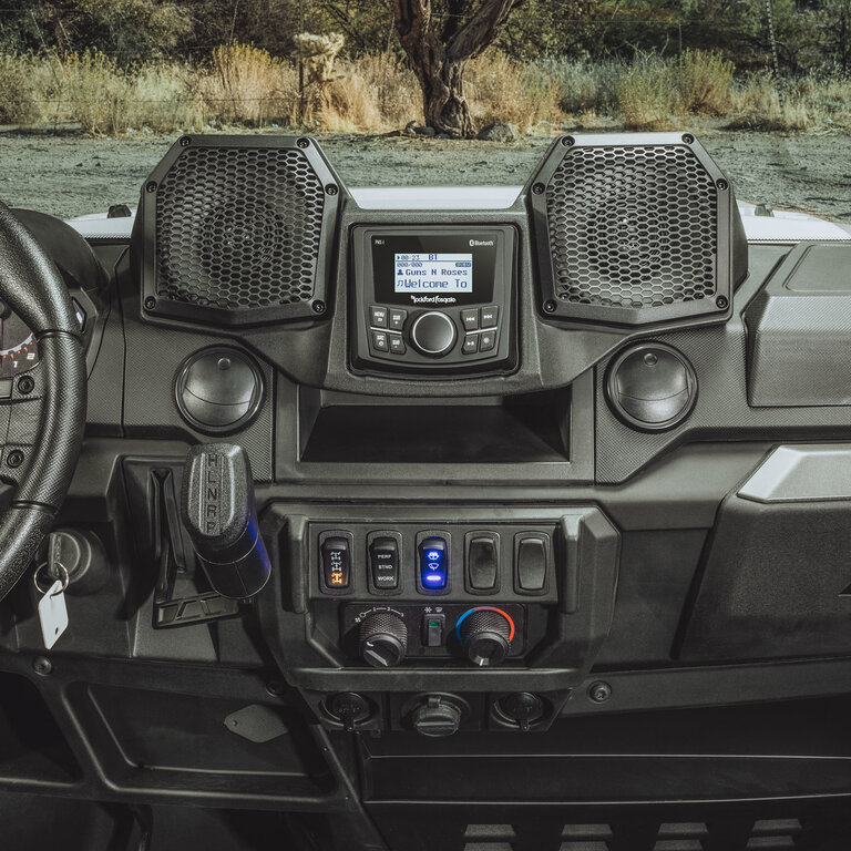 Rockford Fosgate Rockford Fosgate RNGR18-STG1 All-in-One audio system for 18+ Polaris Ranger and 19+ Bobcat models Gen-2
