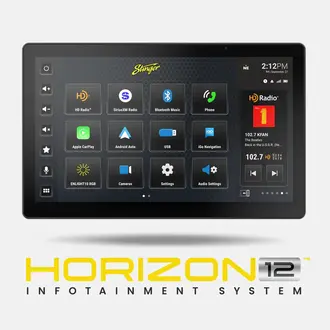 Stinger Stinger IX212 Horizon 12.8" floating wireless Apple Carplay/Android Auto multimedia receiver