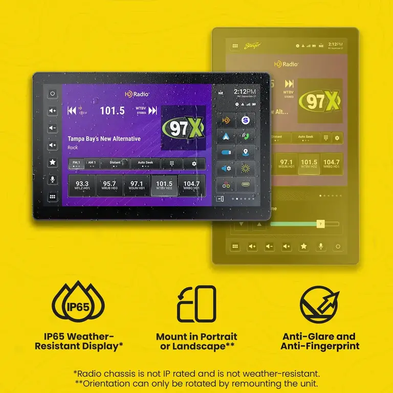 Stinger Stinger IX212 Horizon 12.8" floating wireless Apple Carplay/Android Auto multimedia receiver