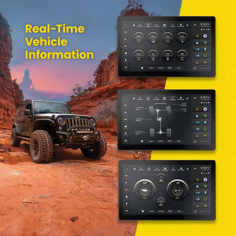 Stinger Stinger 11-18 Jeep Wrangler JK  12" HORIZON12 fully integrated radio package includes IX212/SRX-JK11128