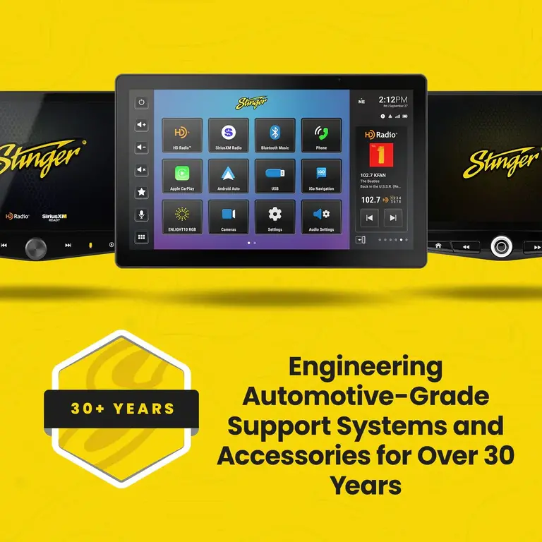 Stinger Stinger 11-18 Jeep Wrangler JK  12" HORIZON12 fully integrated radio package includes IX212/SRX-JK11128