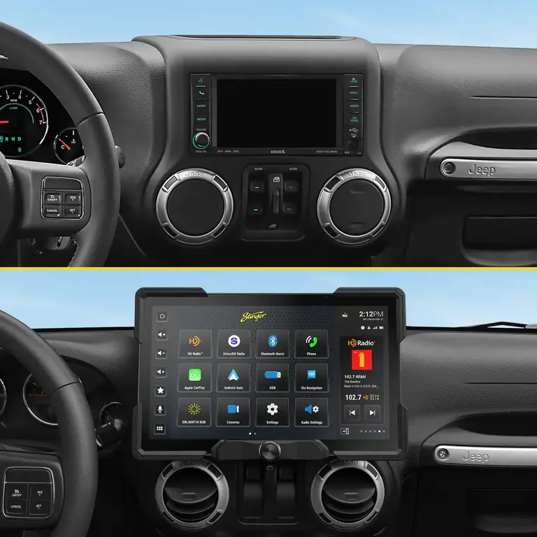 Stinger Stinger 11-18 Jeep Wrangler JK  12" HORIZON12 fully integrated radio package includes IX212/SRX-JK11128