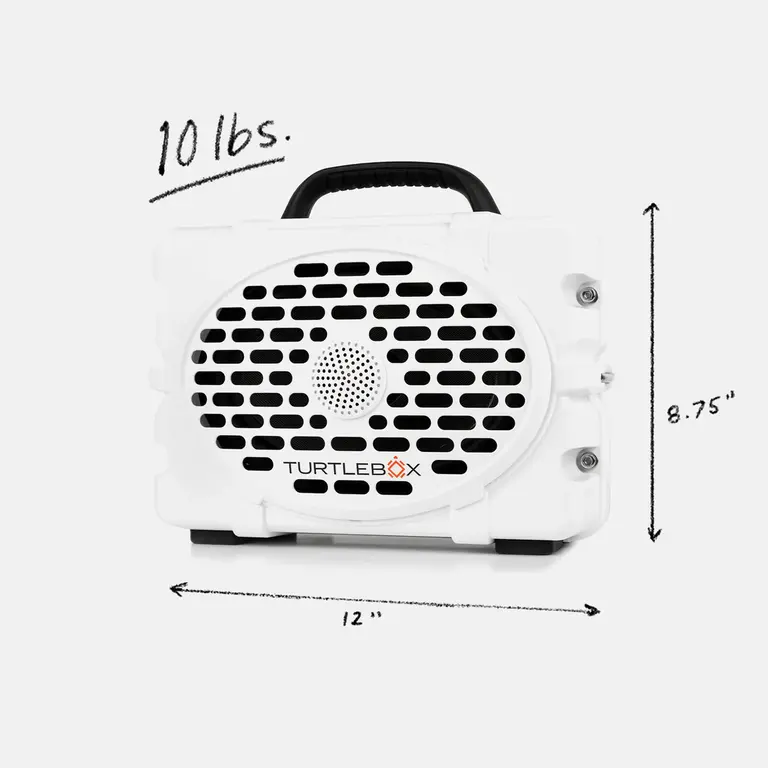 Turtlebox Turtlebox  TBG2-W Gen 2 waterproof amplified speaker - White