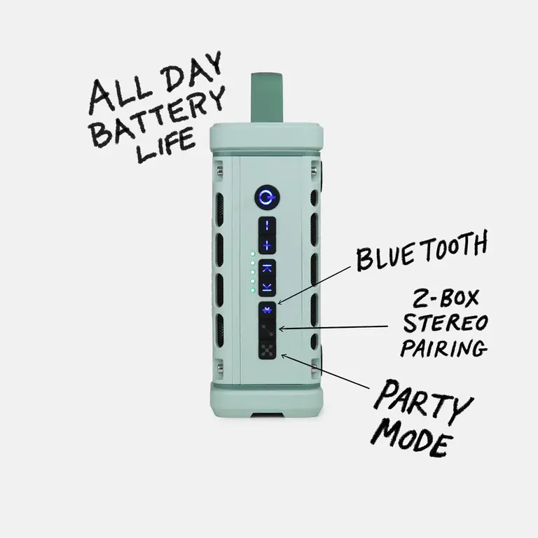 Turtlebox Ranger amplified Bluetooth speaker - River Rock